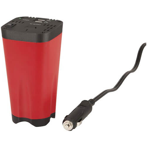150W Cup-Holder Inverter w/ Dual USB Charging