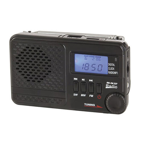 AM/FM/SW Rechargeable Radio w/ MP3