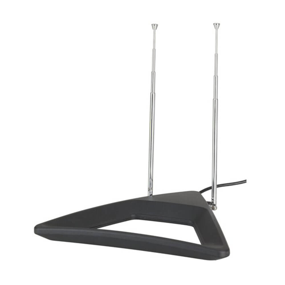 UHF/VHF Passive Indoor TV Rabbit Antenna Desk or Wall Mount