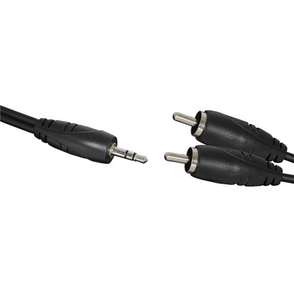 3.5mm Stereo Plug to 2 RCA Plugs Audio Cable (1.5m)