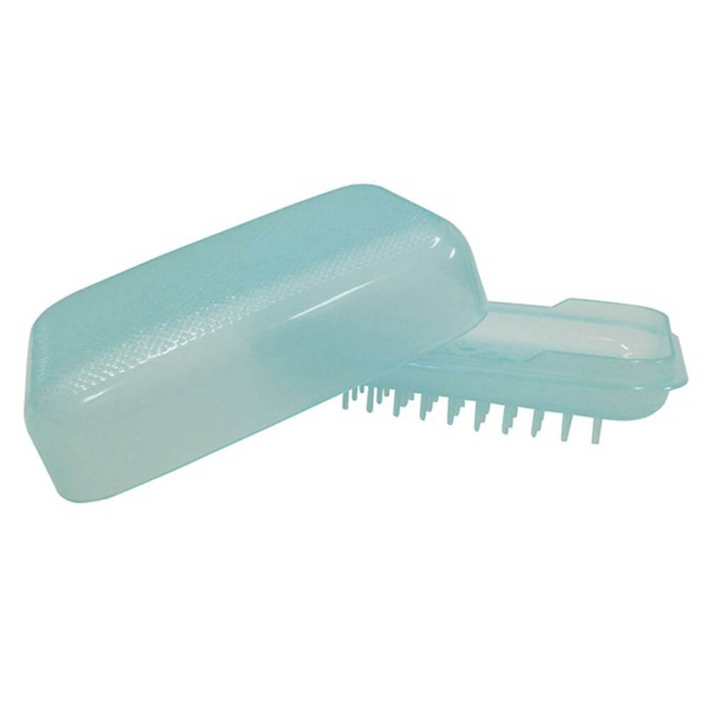 Travel Soap Holder and Scrubber and Hair Brush (112x80x50mm)