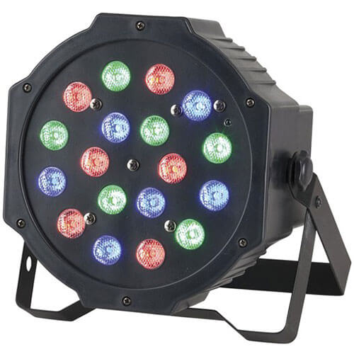 RGB LED Stage Light with Colour Controller (18 x 1W)