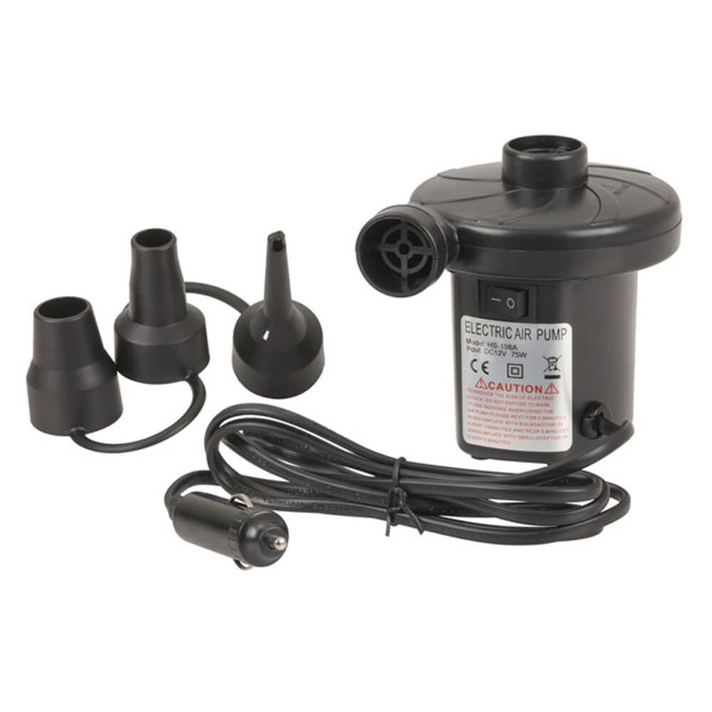 12V Inflator Air Pump Car Lighter (Black)