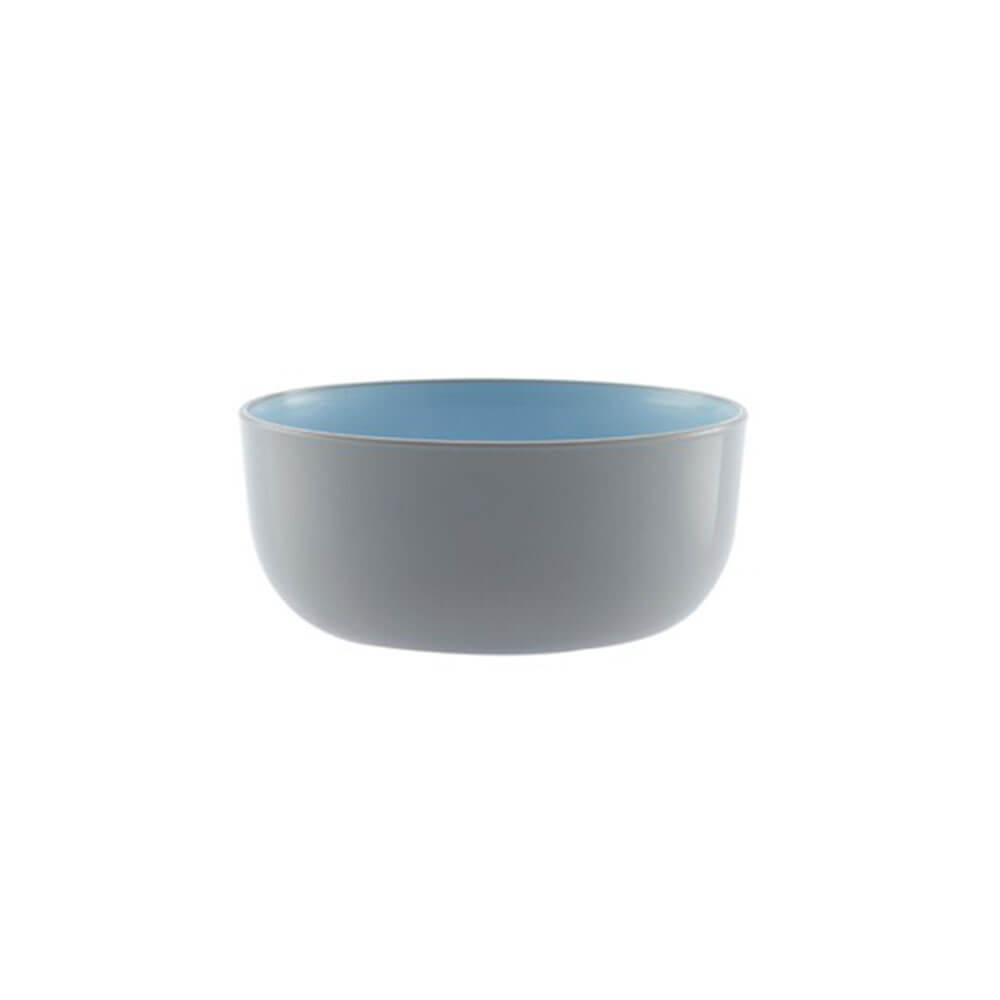 Blue Grey Plastic Bowl 21.5cm Blu/Gry