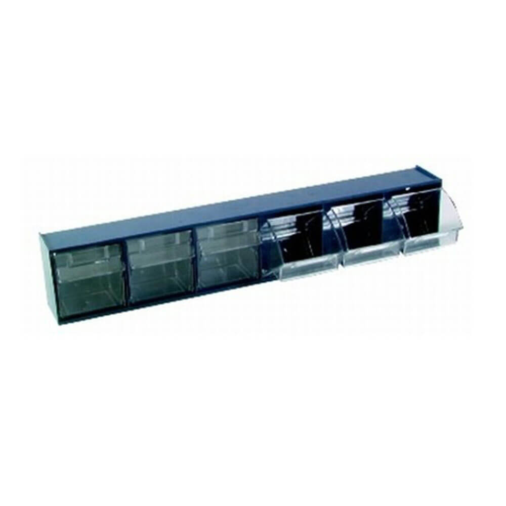 6 Mini Compartment Storage Bins Rack Cabinet