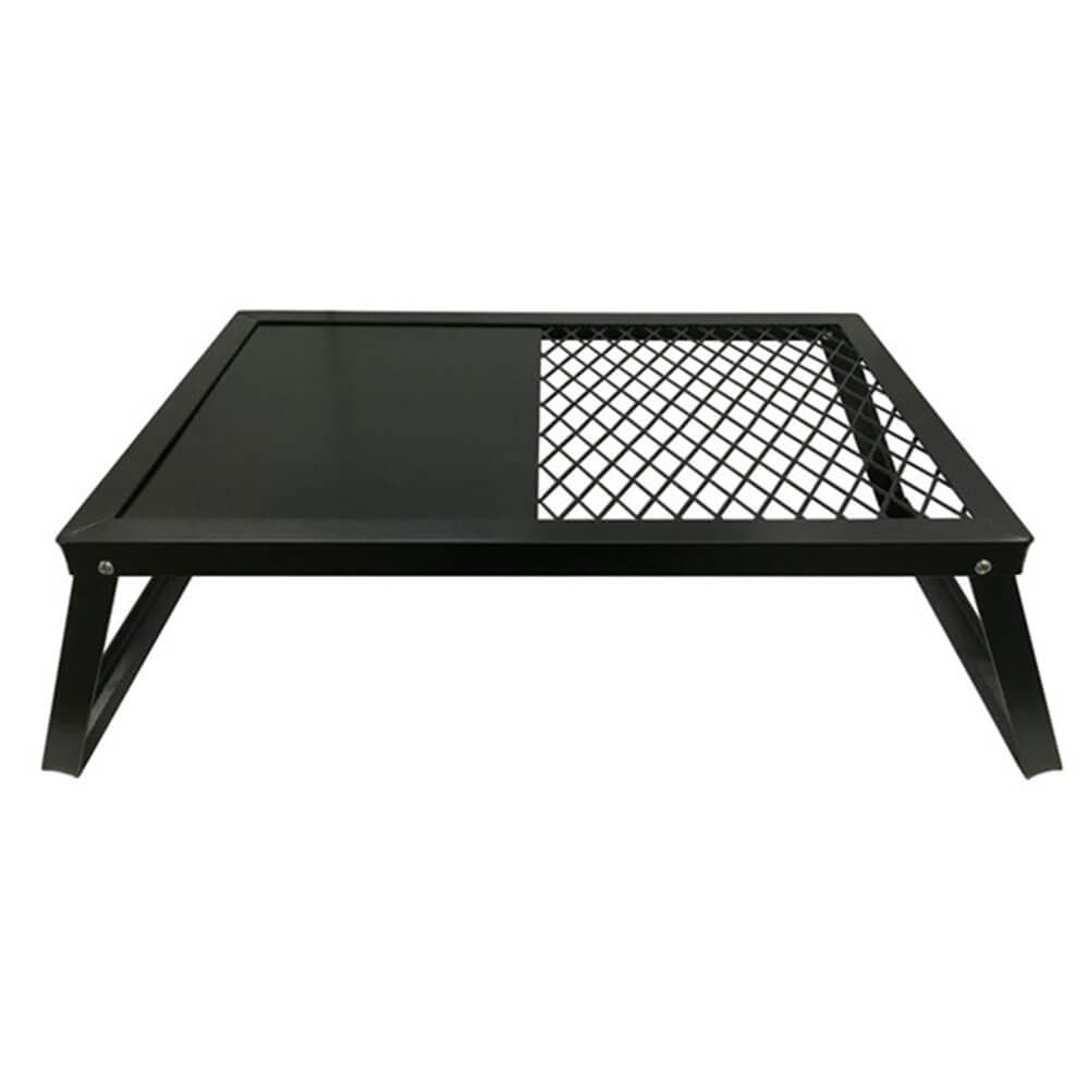 Portable Barbecue Plate and Grill with Folding Legs