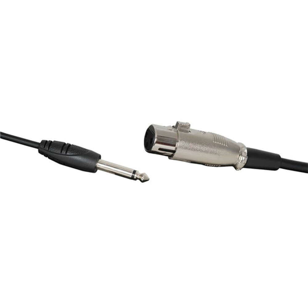 6.5mm Mono- Socket Plug Audio Lead (XLR/3P 6M)