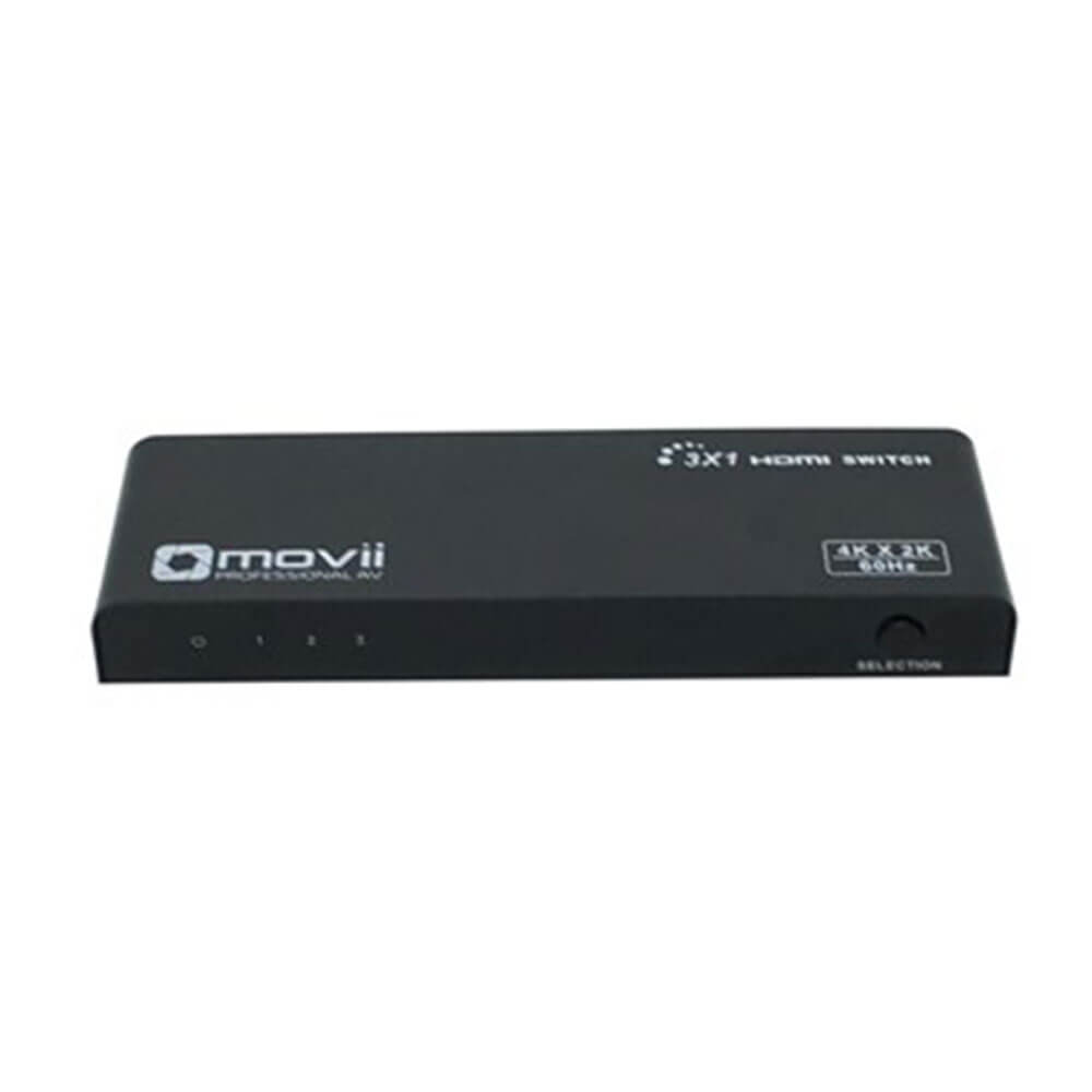 Movii 3-Way HDMI 4K Switcher with IR Remote Control