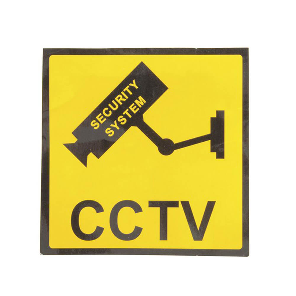 CCTV Security Sign (120x120mm)