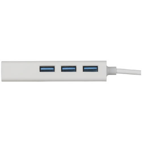 3 Port USB Type C USB 3.0 Hub with Ethernet Adaptor