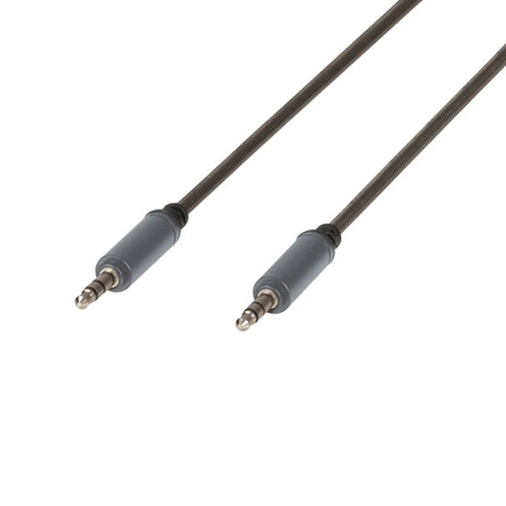 3.5mm Stereo Stainless Armoured Audio Cable (1m)