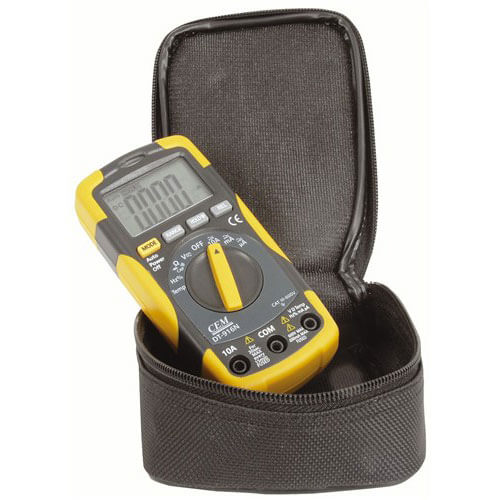 Cat III Digital Multimeter Autoranging 4000 Count DMM w/ Tem