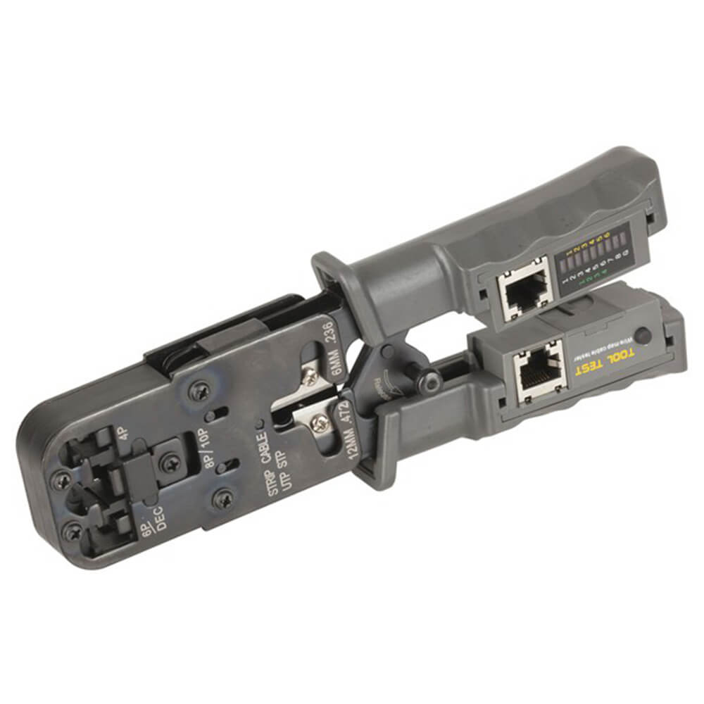 Multi Wire Crimping/Cutter/Stripper Cable Tester (4P/6P/8P)