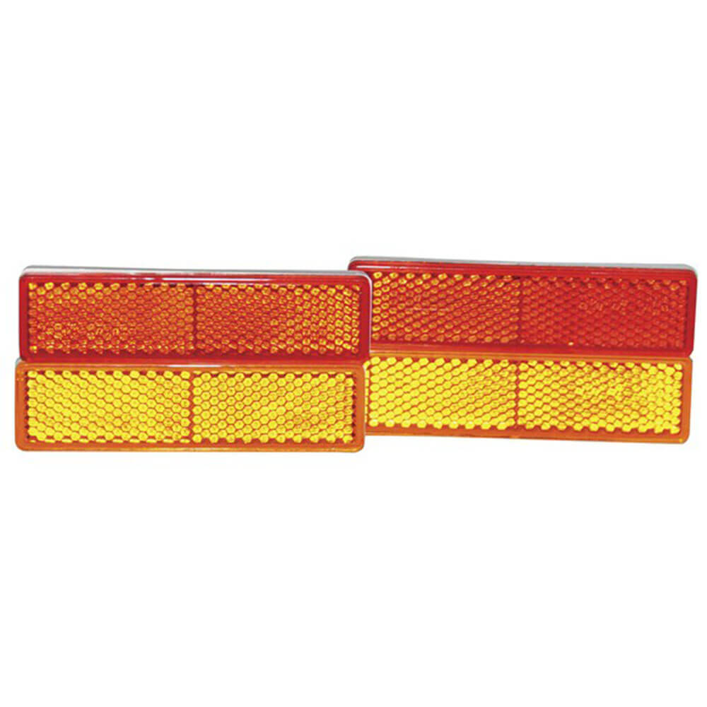 Trailer Reflector Pack (2 Amber and 2 Red)