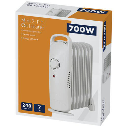 700W Mini 7-Fin Oil Heater 240V