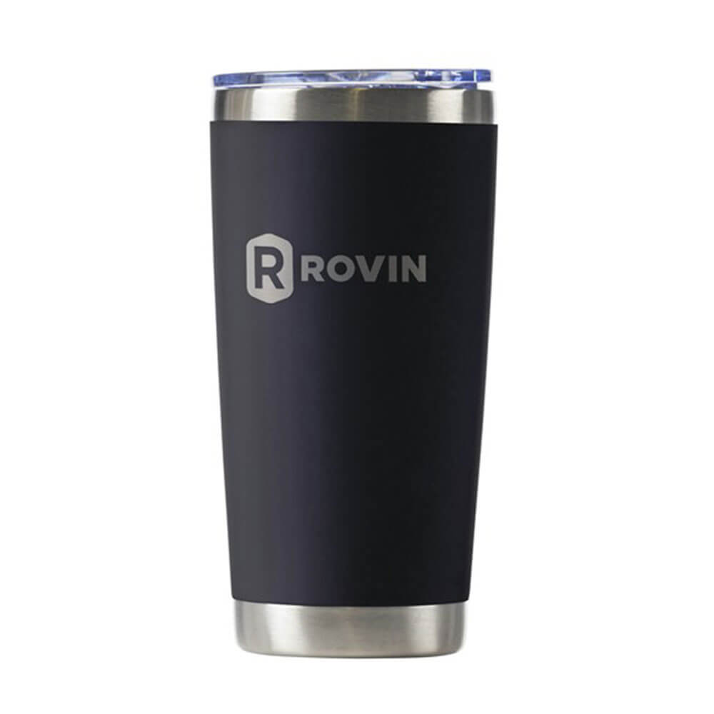 Rovin Stainless Steel Cup with Push Lid (590mL)