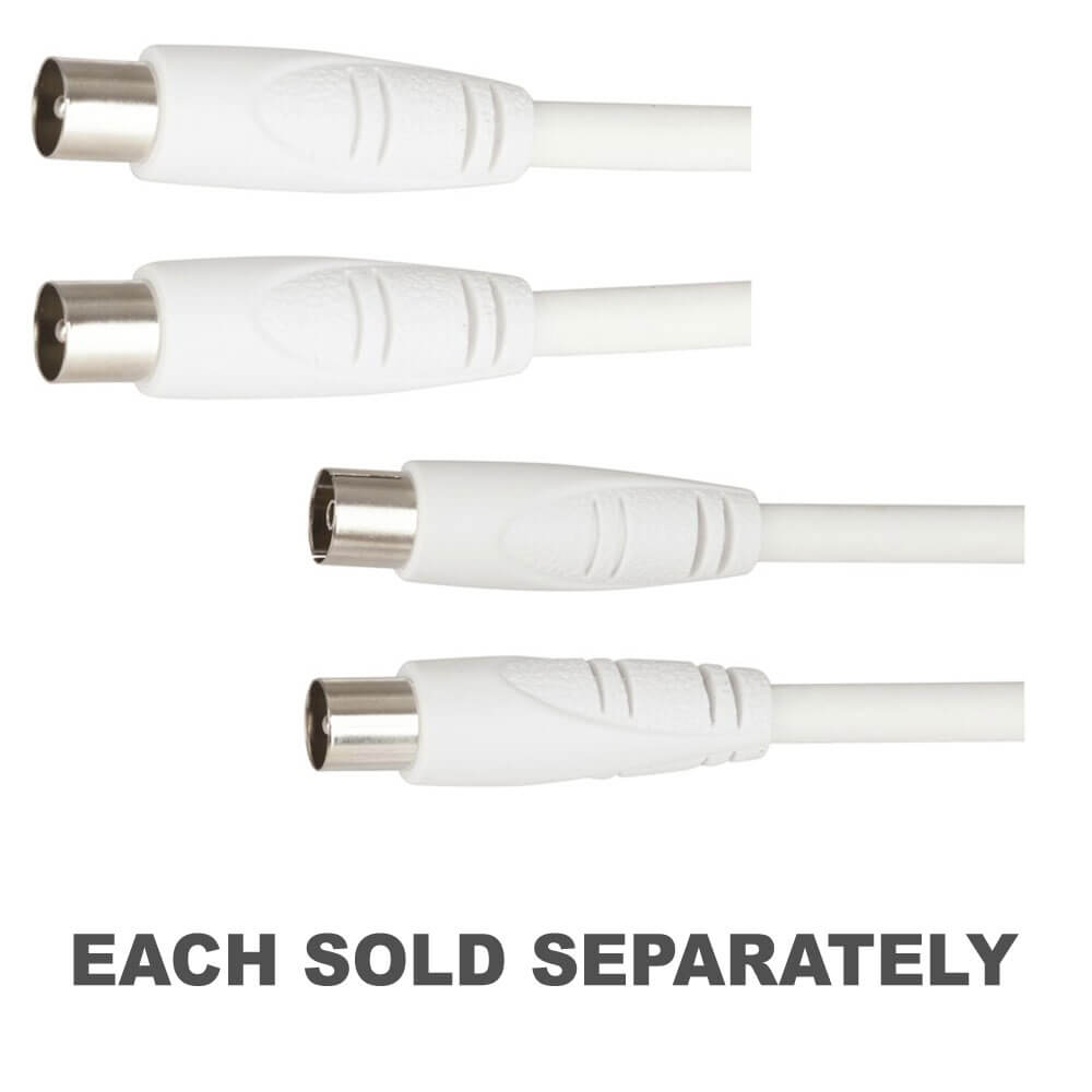 TV Coaxial Cable White 1.5m