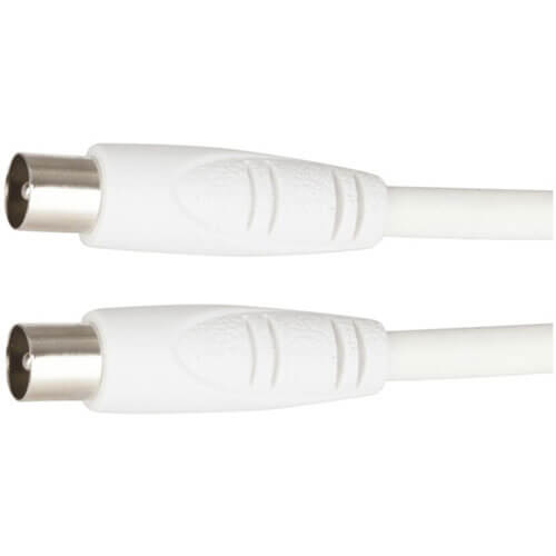 TV Coaxial Cable White 1.5m