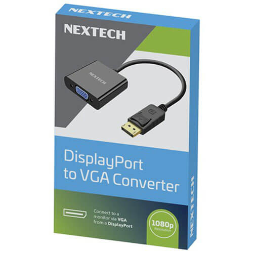 Nextech DisplayPort to VGA Converter 1080p
