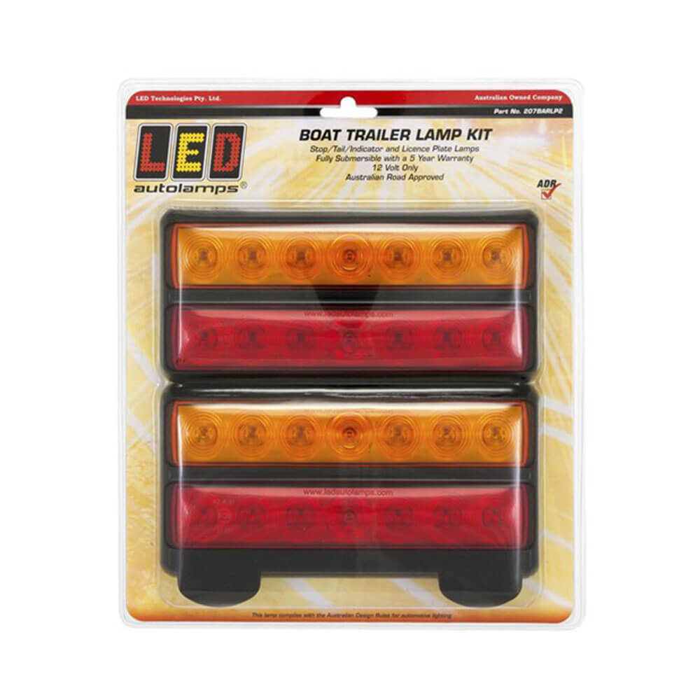 LED Autolamps Trailer LED Light Combo Set 2pk (200x92mm)