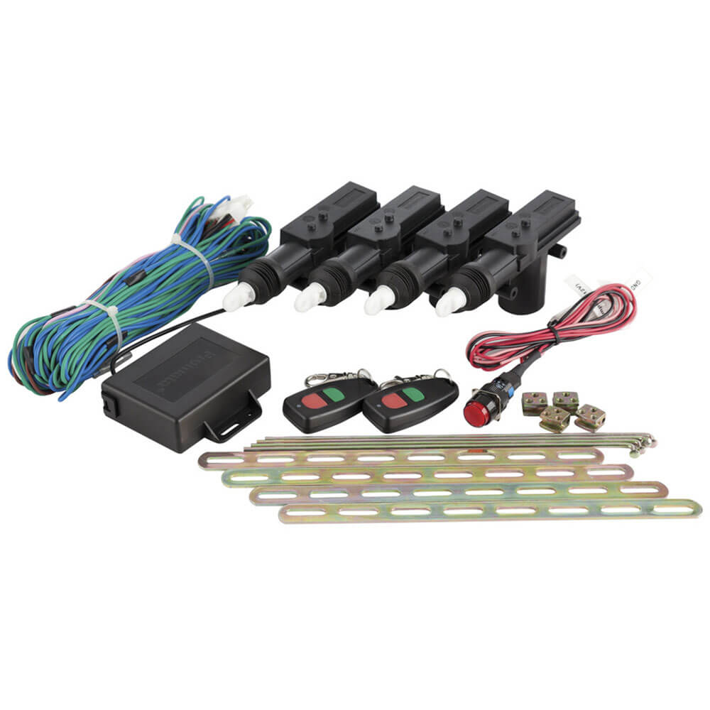 Remote Control 4 Door Central Locking Kit with Kill Switch