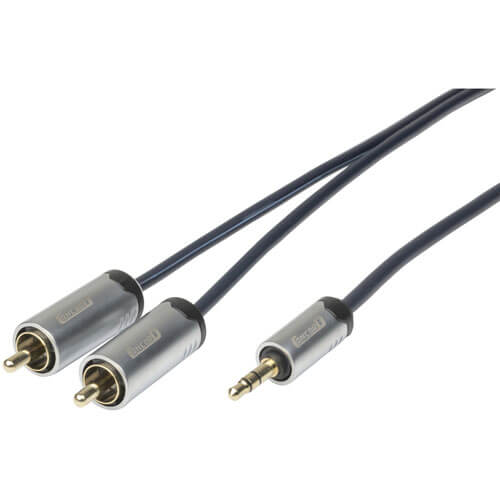 Concord 3.5mm Stereo Plug to 2 RCA Plugs