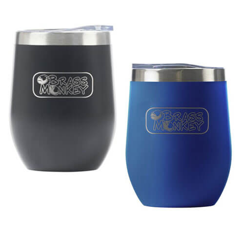 Brass Monkey Stainless Steel Cup with Lid (350mL)