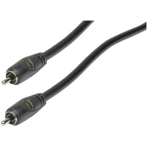 RCA Plug to Plug RG59U Coaxial Cable (Yellow)