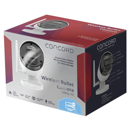 Concord 8 Channel Wireless NVR System Camera (1080p)