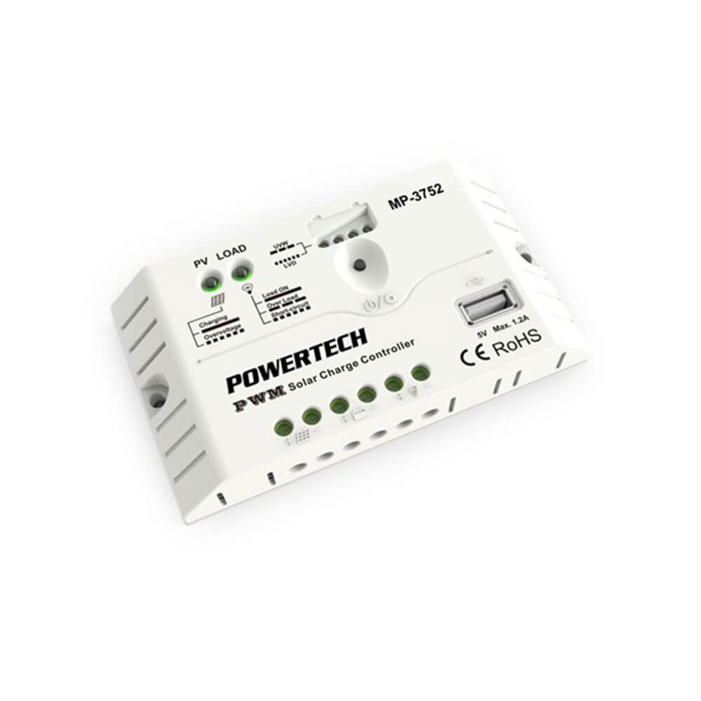 Powertech Solar Charge Controller with USB (12V/24V)