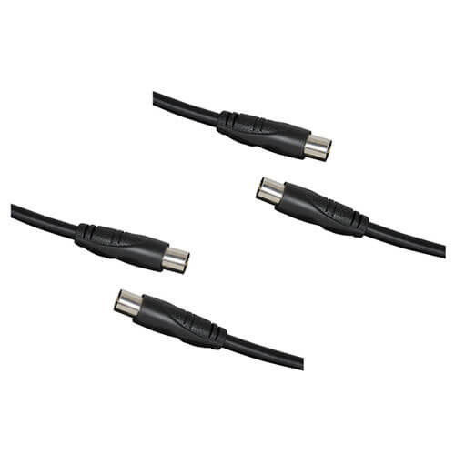 TV Coaxial Plug to Plug Cable (Black)