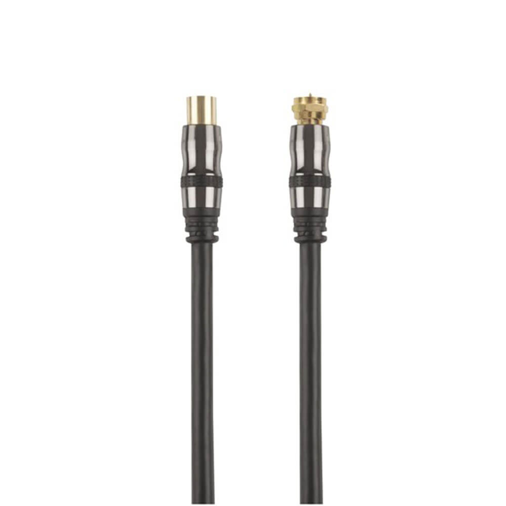 Concord Flexible TV Plug to F-Type Plug Coxial Cable