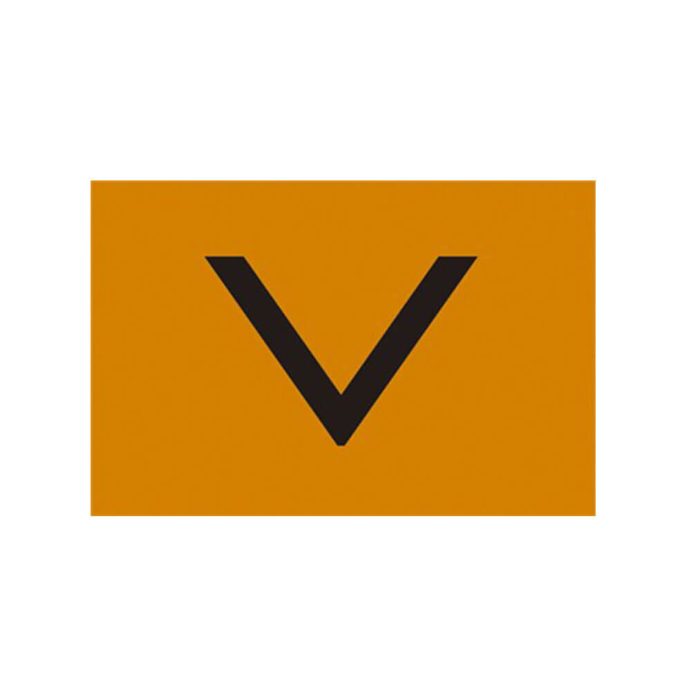 Orange Sheet with Large V Sign