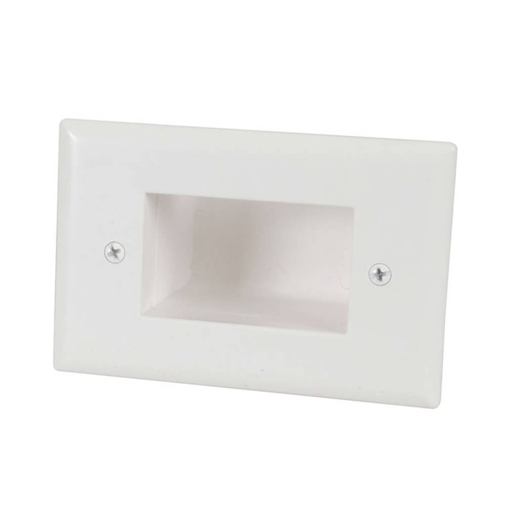 Recessed Cable Entry Wall Plate (Large)