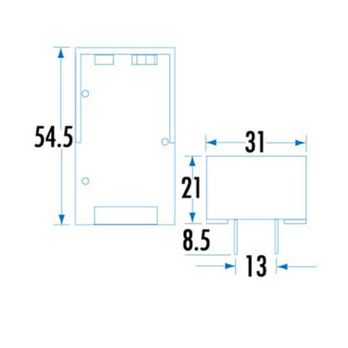 PC Mount Battery Holder 9V