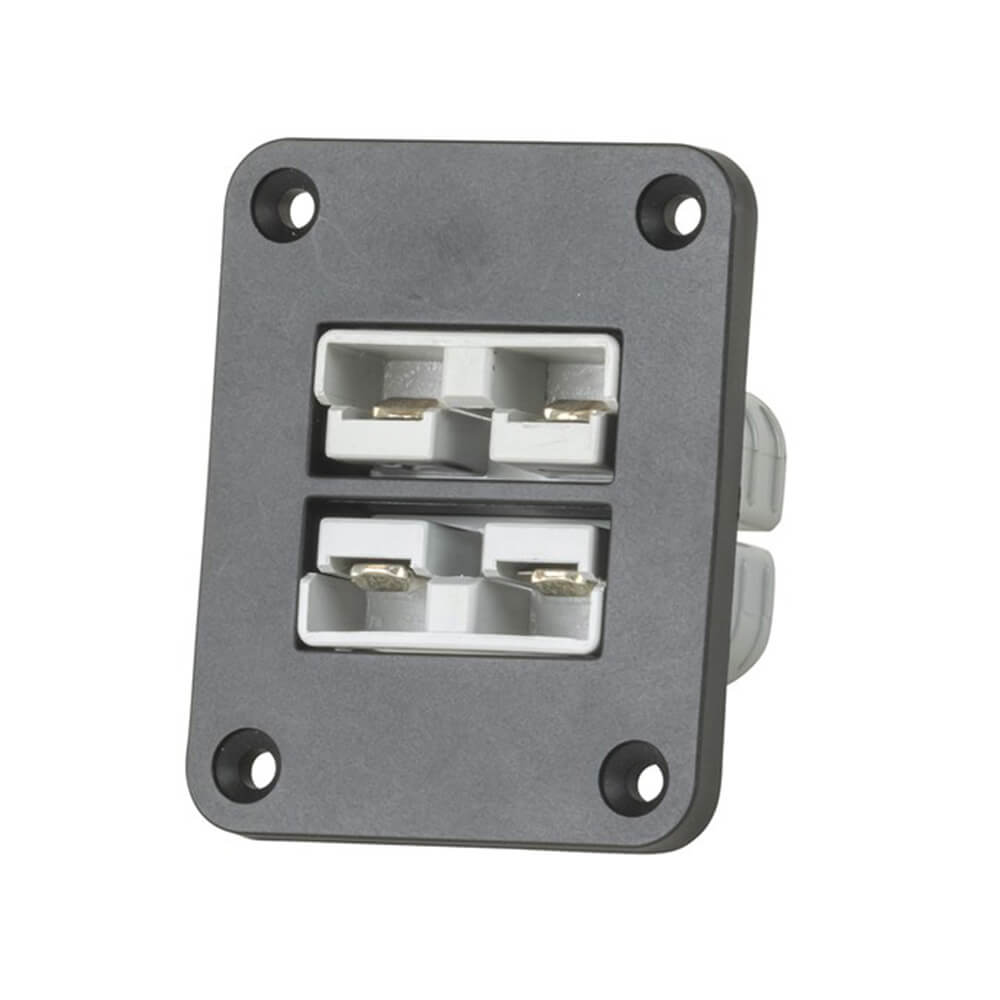 Panel Mount with Two Battery Connectors (50A)