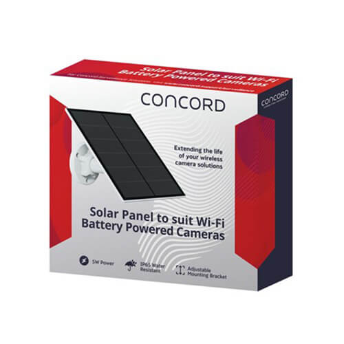 Concord Solar Panel for Wi-Fi Battery Powered Cameras