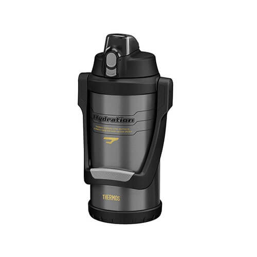 2.0L S/Steel Vac Insul Hydration Bottle w/Carry Handle (Gry)
