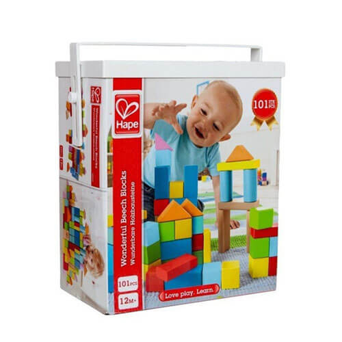 Hape 101pcs Wonderful Blocks Activity Toy