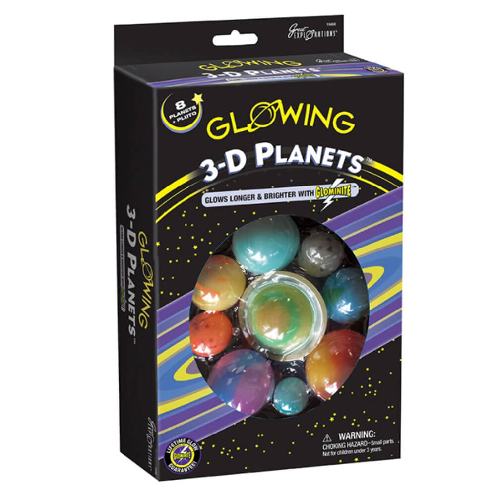 Glowing 3-D Planets Boxed Set
