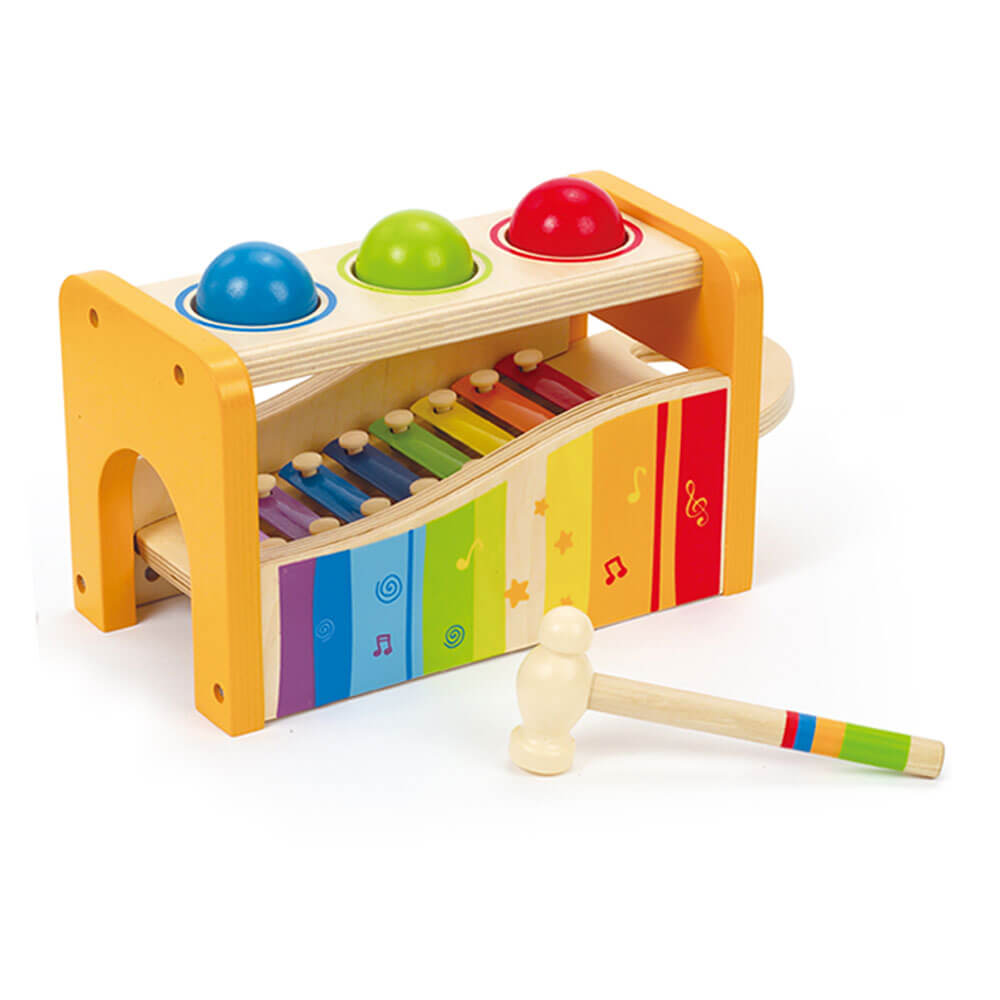 Hape Pound and Tap Bench Wooden Toddler Toy Game