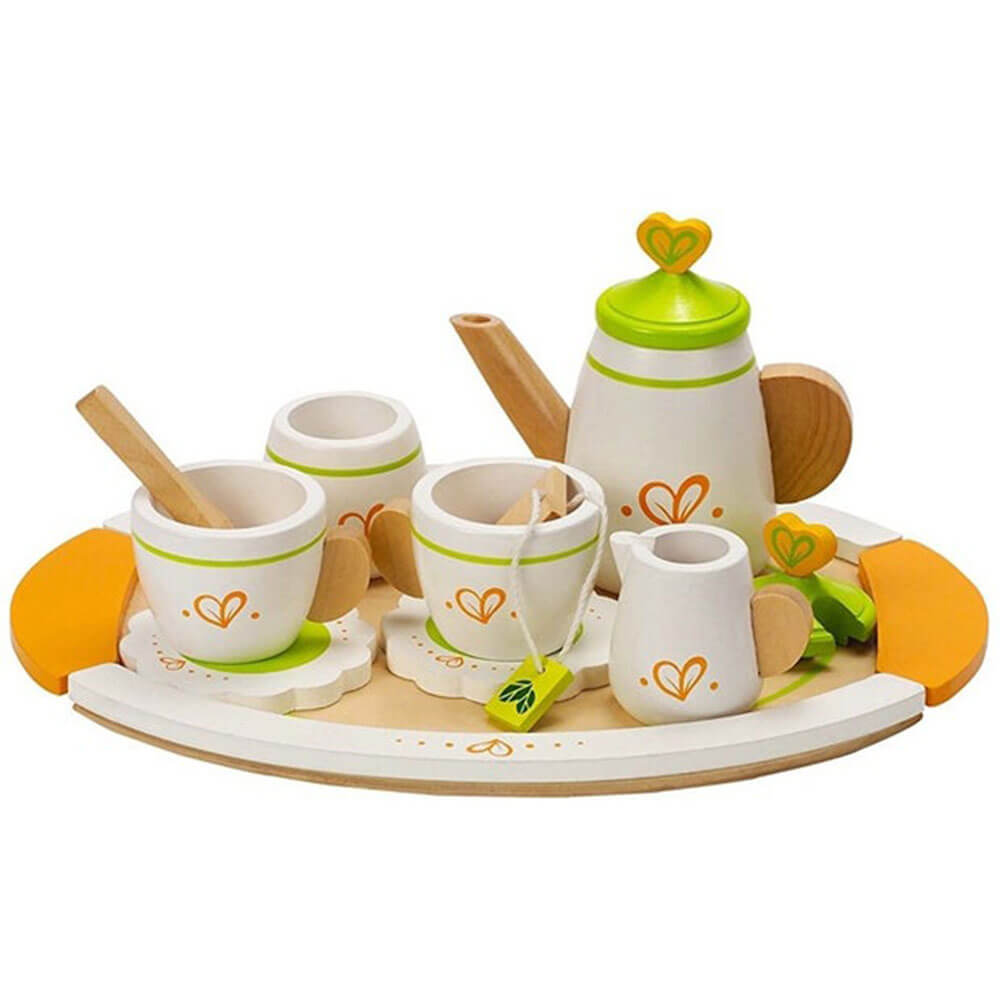 Hape Tea Set for Two Pretend Play Wooden Toy