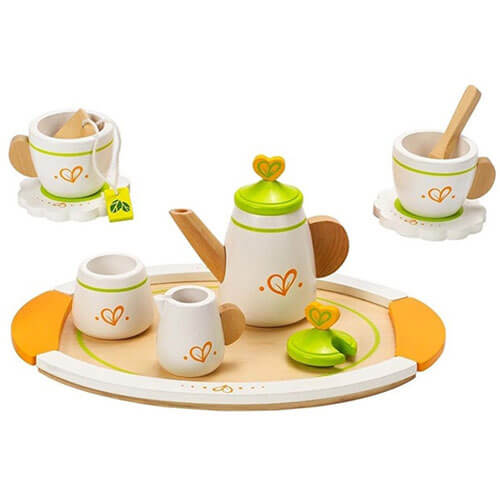 Hape Tea Set for Two Pretend Play Wooden Toy