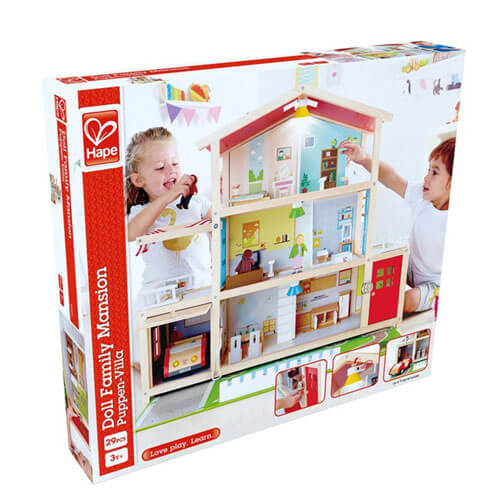 Hape Doll Family Mansion Activity Wooden Toy