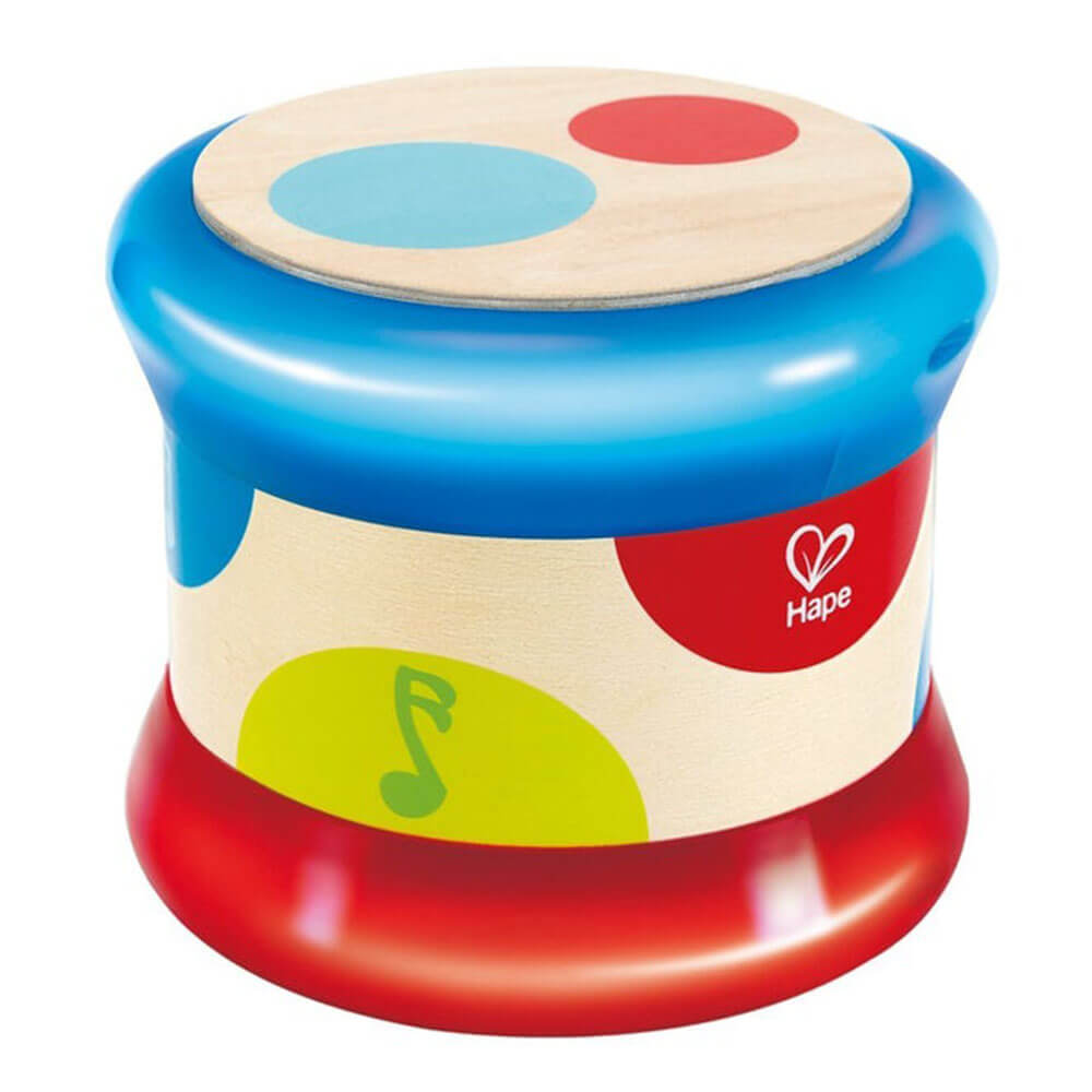 Hape Baby Colorful Rolling Drum Wooden Sensory Toy Game