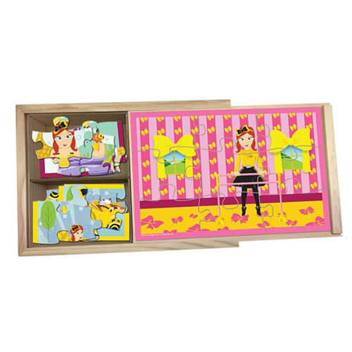 The Wiggles Emma 4 in 1 Wooden Jigsaw Puzzles