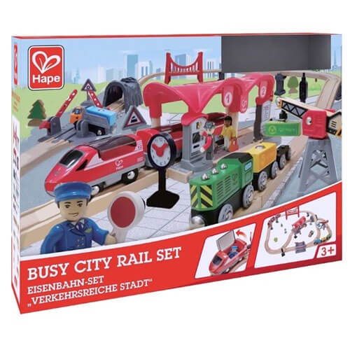Hape Busy City Rail Set (51pcs)