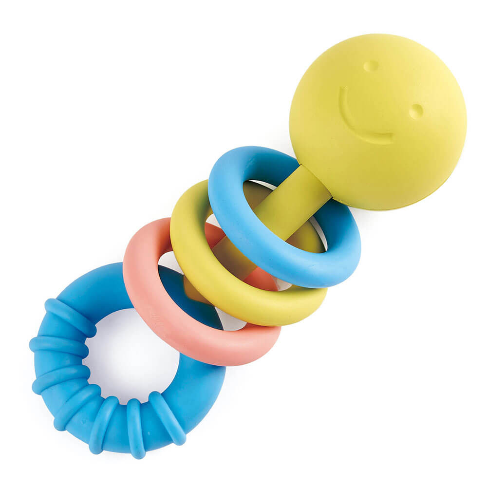 Hape Rattling Rings Teether Toddler Toy Game