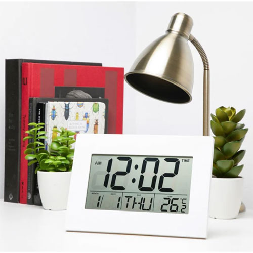 Big Number Calendar Digital Wall & Alarm Clock