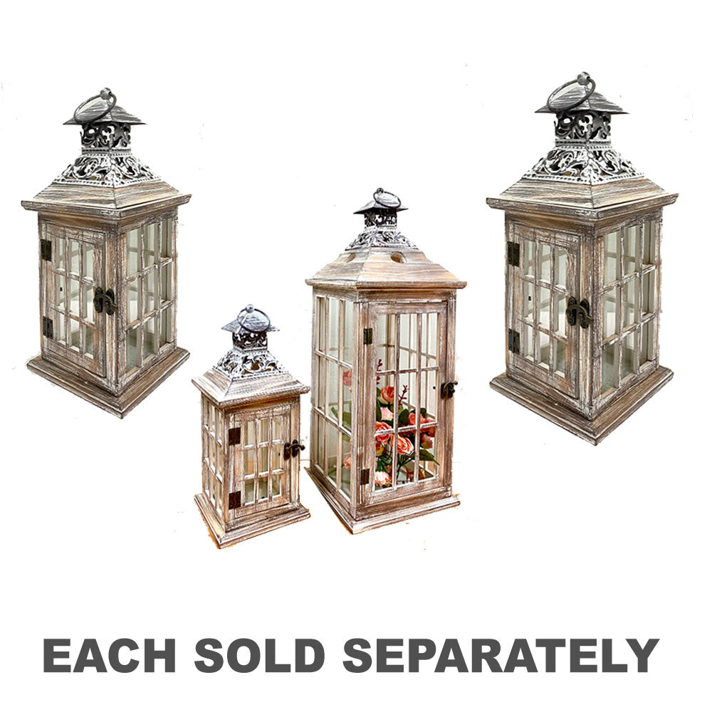 Classical Wooden Candle Holder Lantern